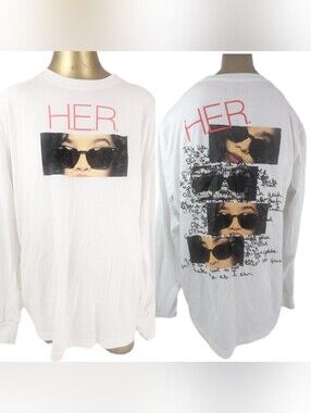 HER NWOT White Women's Long Sleeve Tshirt XL